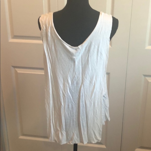 White cotton layered T - Picture 2 of 3